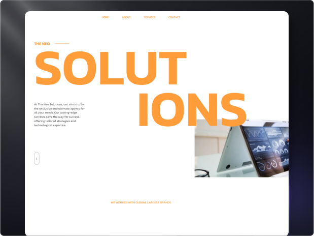 Screenshot of The Neo Solutions website